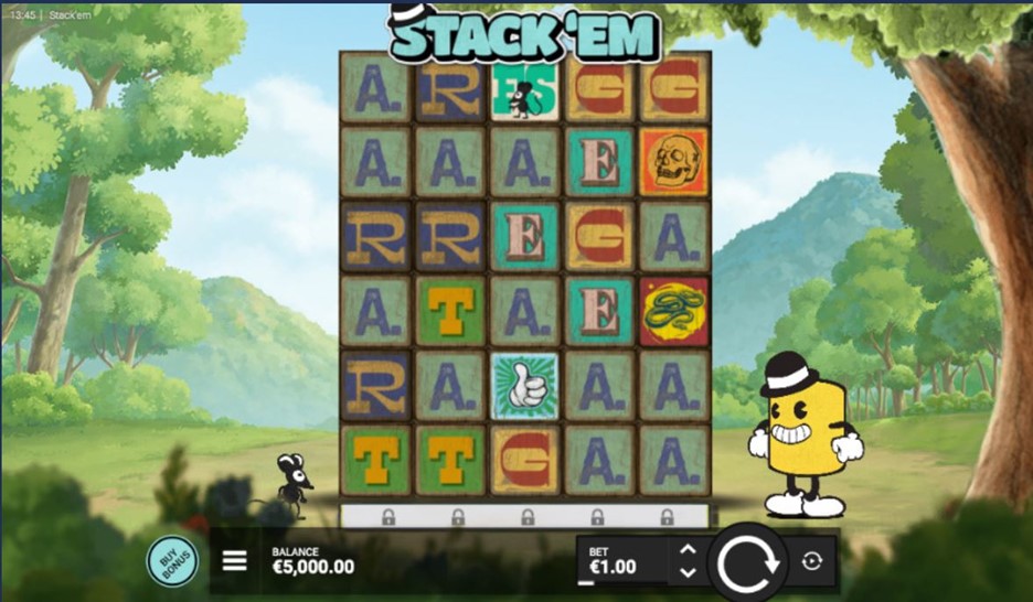 Stack Em Slot Main Screen