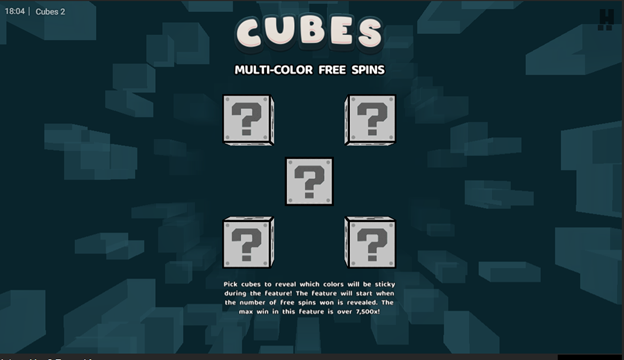 cubes 2 slot bonus