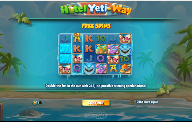 Hotel Yeti-Way Slot Intro Screen