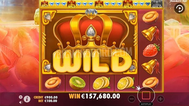 Juicy Fruits Slot Big Win Screen